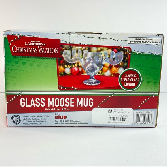 Lampoons Christmas Vacation Glass Moose Mug - Picture 6 of 7